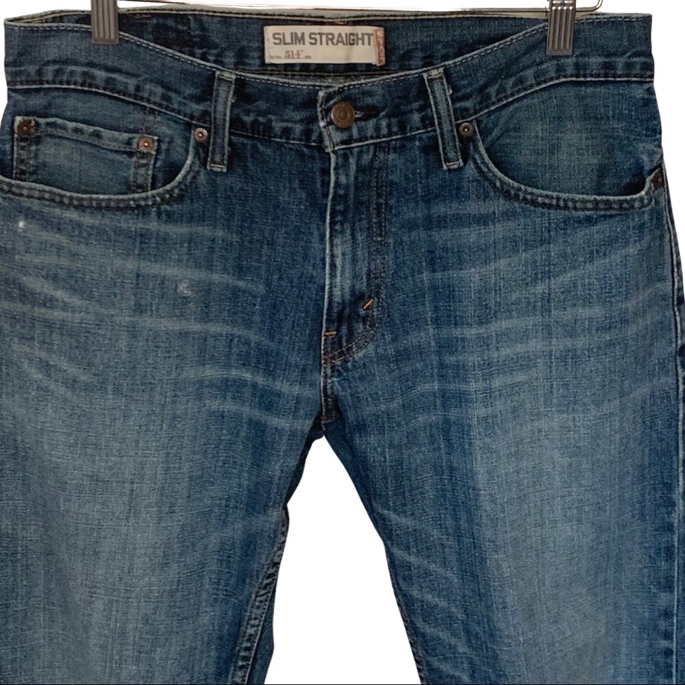 LEVI’S 514 Slim Straight Cropped Capri Jeans 100% Cotton Denim - Picture 7 of 11